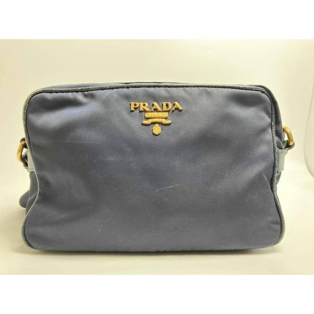 Prada Tessuto Camera Bag navy blue